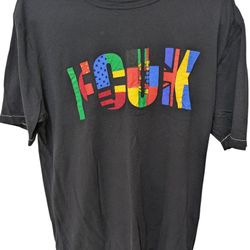 Vintage Graphic FCUK “French Connection UK” Men’s Black Crewneck T-shirt - Size M