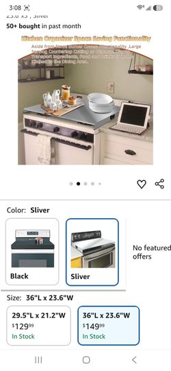 dttbgg Stainless Steel Stovetop Cover - 36"x23.6"x3", Slive