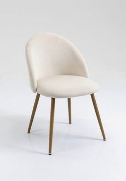 NEW IN BOX Creamy White Modern Accent Desk Chair