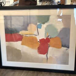 J.R. Griffin large abstract art work painting 48” x 38”