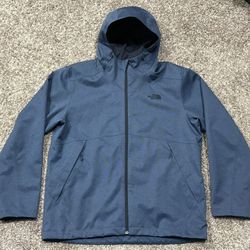 Men’s THE NORTH FACE ‘Millerton’ Navy Blue Hooded Waterproof Jacket - Size XL 