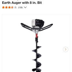 Legend Force 52 cc 2-Cycle Gas Powered 1-Man Earth Auger with 8 in. Bit