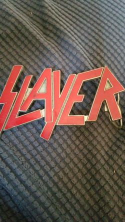 Slayer belt buckle