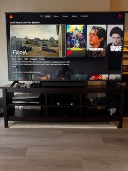 LG TV 75 inch w/ tv stand