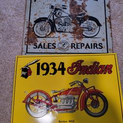 Indian Motorcycle Signs