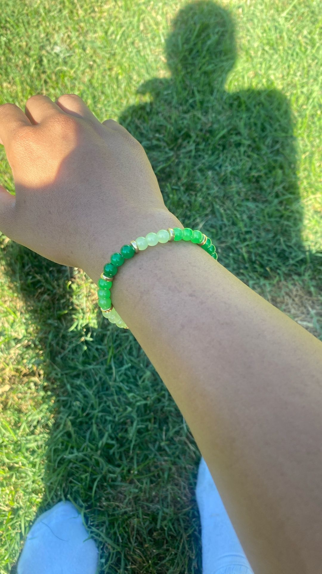 Green Beaded Bracelet
