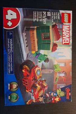 LEGO Marvel Avengers Iron Man with Bike and The Hulk 76287.Brand new in factory-sealed box
