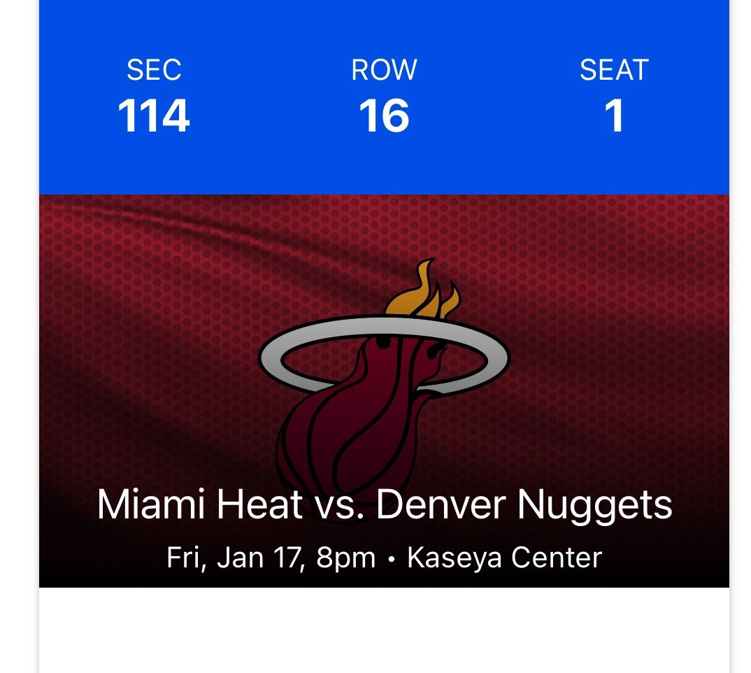 Heat Vs Nuggets Tickets