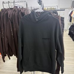 Black Essential Hoodie 
