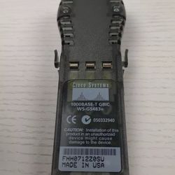 CISCO Systems 1000BASE-T GBIC WS-G5483 (0(contact info removed)0) RJ-45 Module