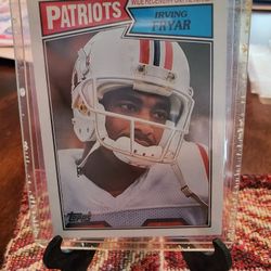 New England Patriots Erving  Fryer 1987 Topps Football Card 