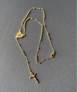 Jewelry Rosary Gold Plated New Thornton