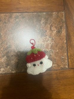 Crochet lil ghost with chain