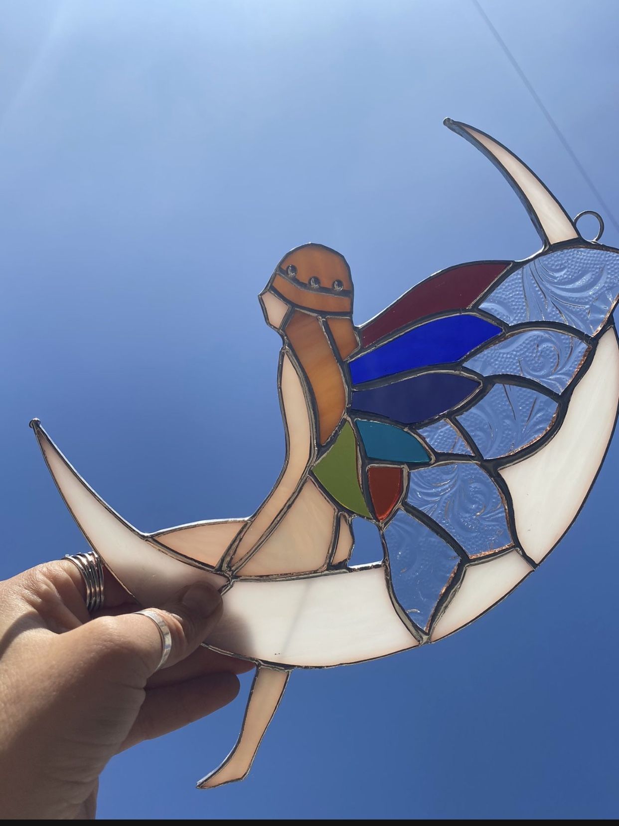Fairy Stained Glass Ornament, Beatiful 🧚🏻‍♀️
