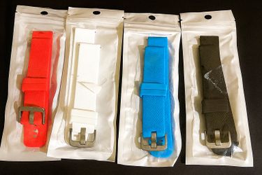 *New* Silicone Watch Bands – Multiple Colors -20mm