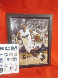 Dwayne Wade autographed photo