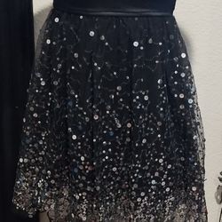 Junior Sequin Heart Mini Dress Size 5