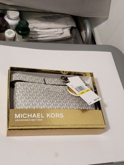 Michael Kors Belt Bag Silver Large and Xtra Large