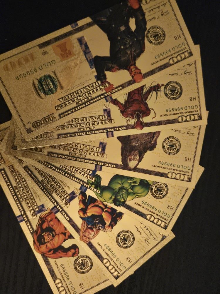 Marvel Gold Bills Set