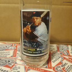 vintage  1993 McDonald's Willie Mays glass cup 