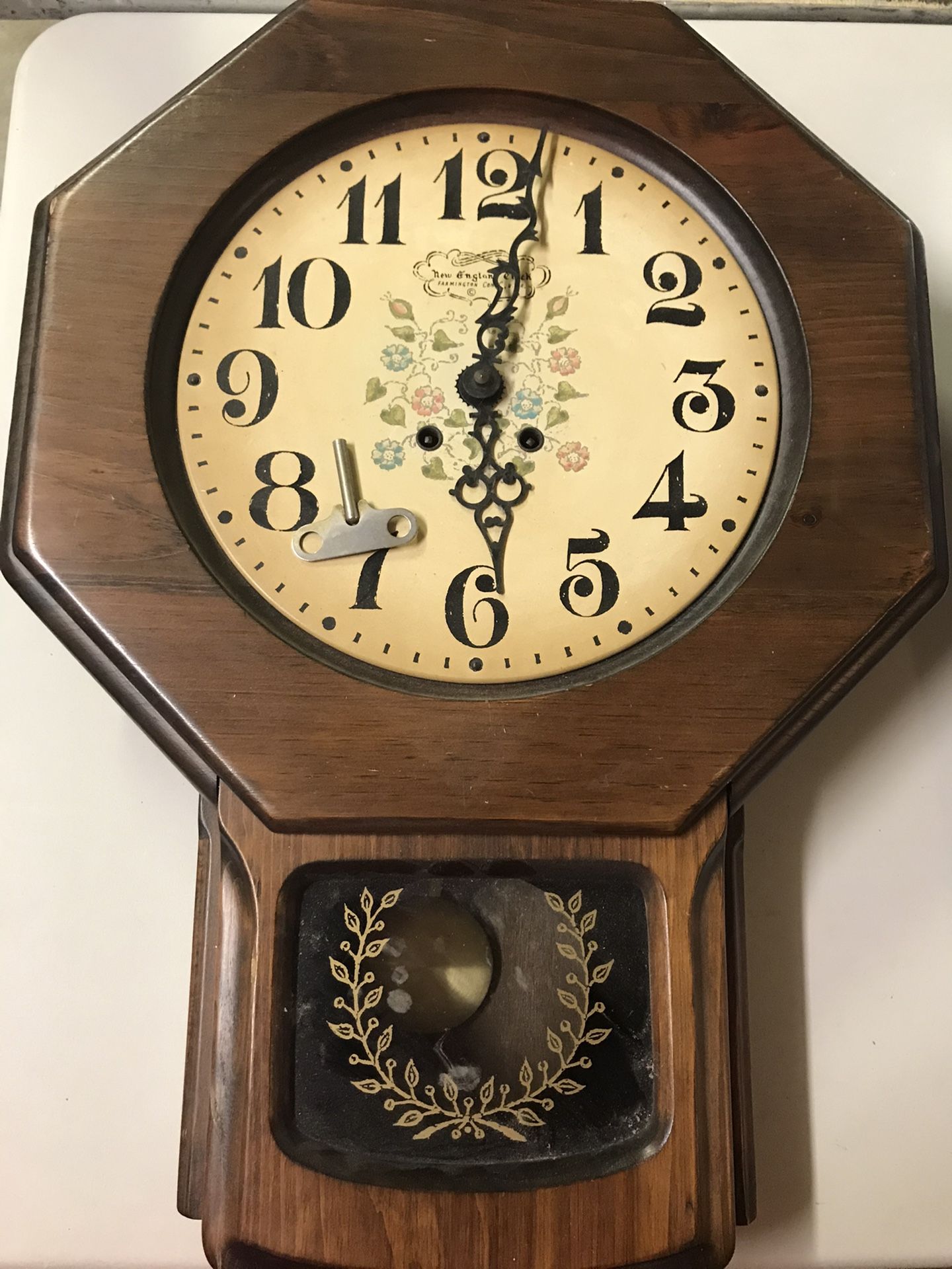 Antique New England Wall Clock