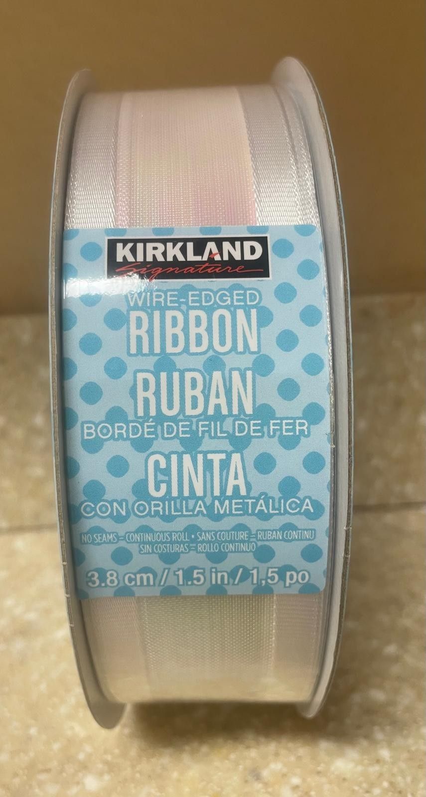 Kirkland Wire-Edged Ribbon 1.5", 50-yard-45.7M-50V