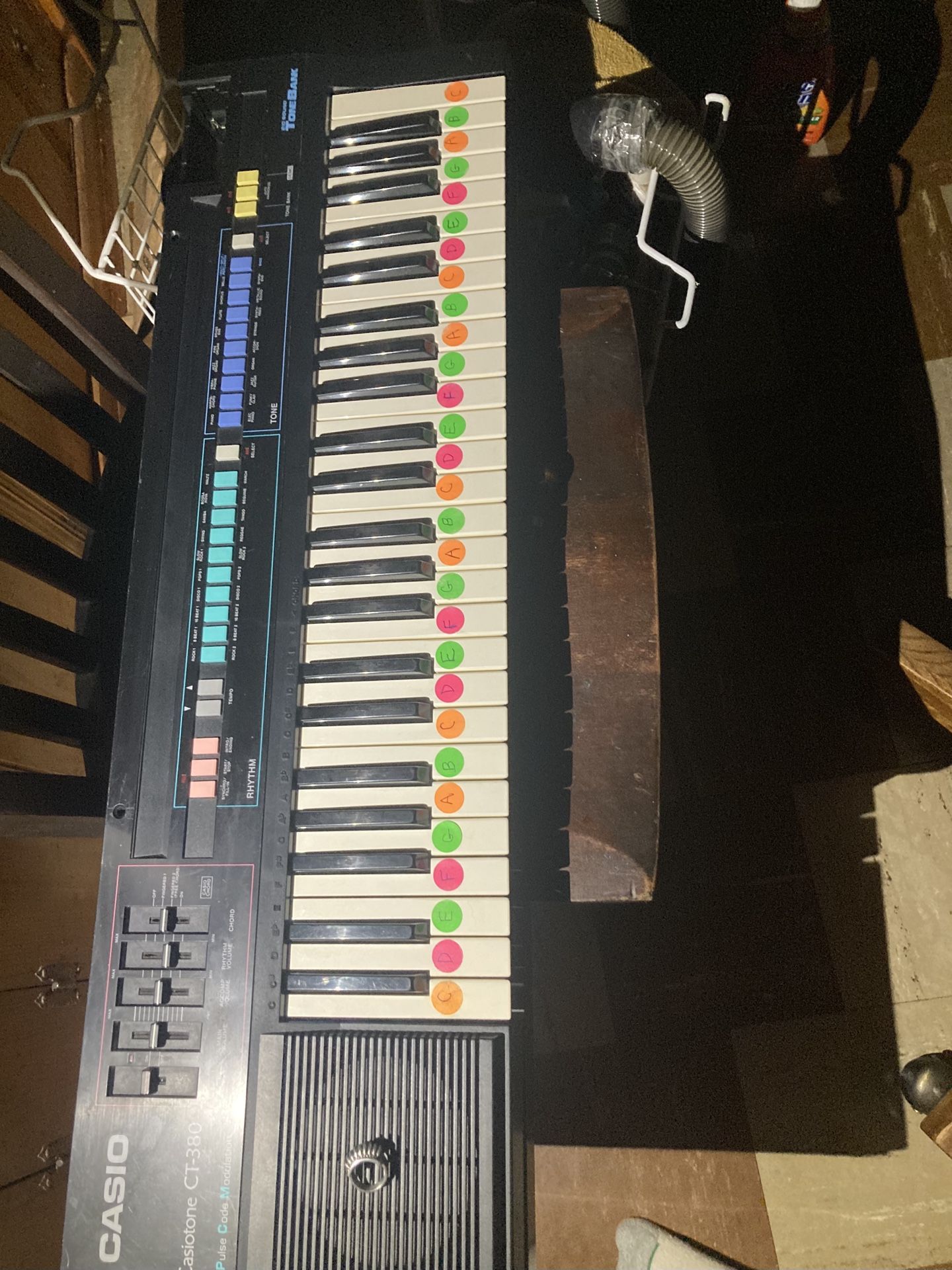 Casio Casiotone CT380 pulse tone modulation electric keyboard
