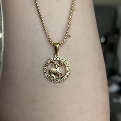 Gold Plated Horoscope Necklace 