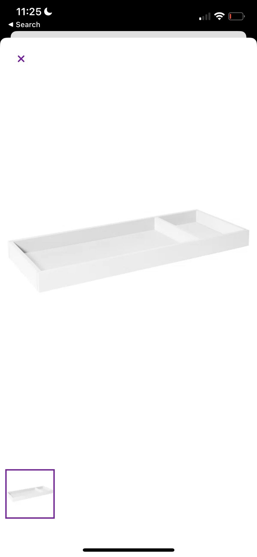 Universal Changing Table Topper White