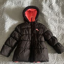 Black Puffer Winter Jacket Girls Size 3t