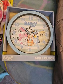 Bluey wall clock