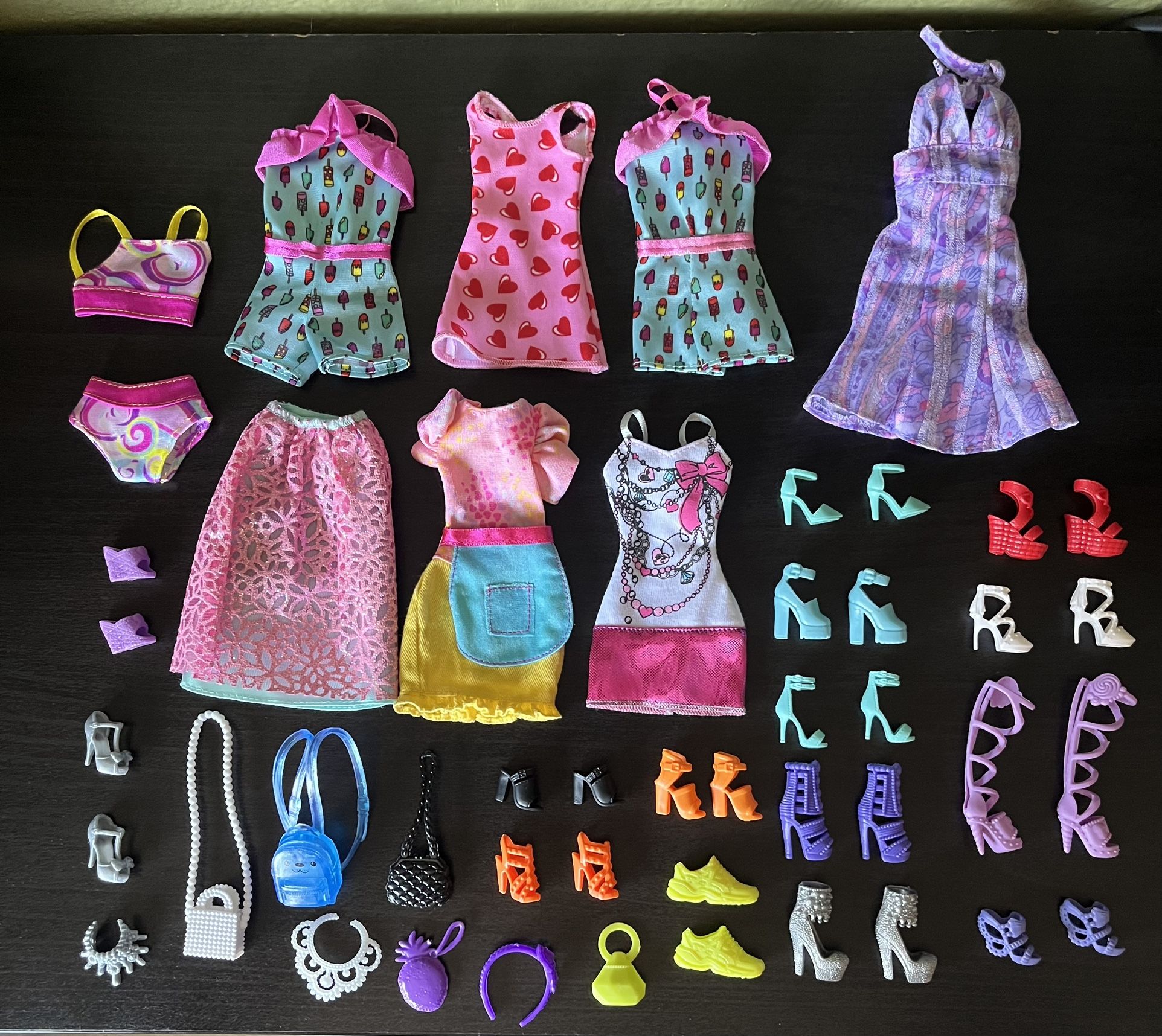 Barbie Clothes,Shoes and Accessories Bundle (Price For All)
