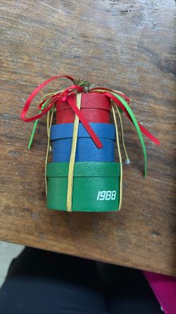 1988 Vintage Wooden Christmas Ornament