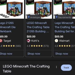 Lego 21265 Minecraft Die Werkbank