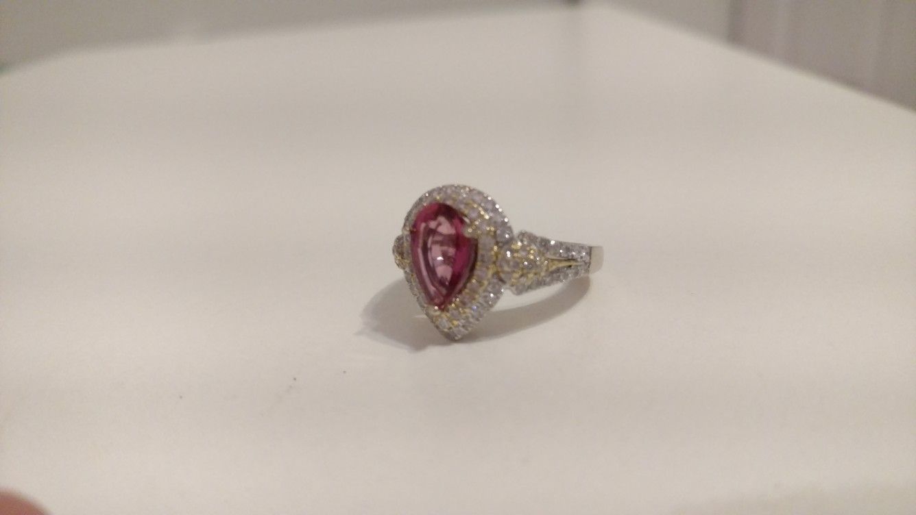 18kt Gold and white gold wedding Ring