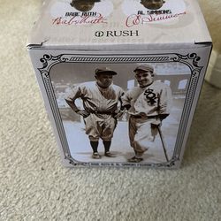 New York Yankees and Chicago White Sox Bane Ruth and Al Simmons figure