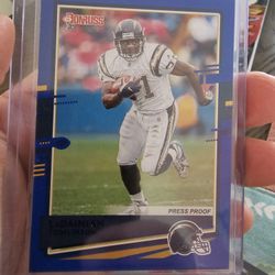 Ladainian Tomlinson San Diego Chargers '15 Donruss Redline Parallel '20 Donruss Blue Press Proof Parallel Football Cards 