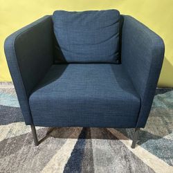 IKEA EKERO Armchair, Dark Blue FLOOR MODEL. Retail Price: $259