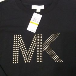 Michael Kors sweatshirt. Size S women's shirt sweater. Black Gold. Brand new with tags 
