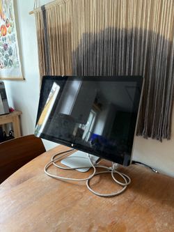 Mac monitor with USB-C adapter