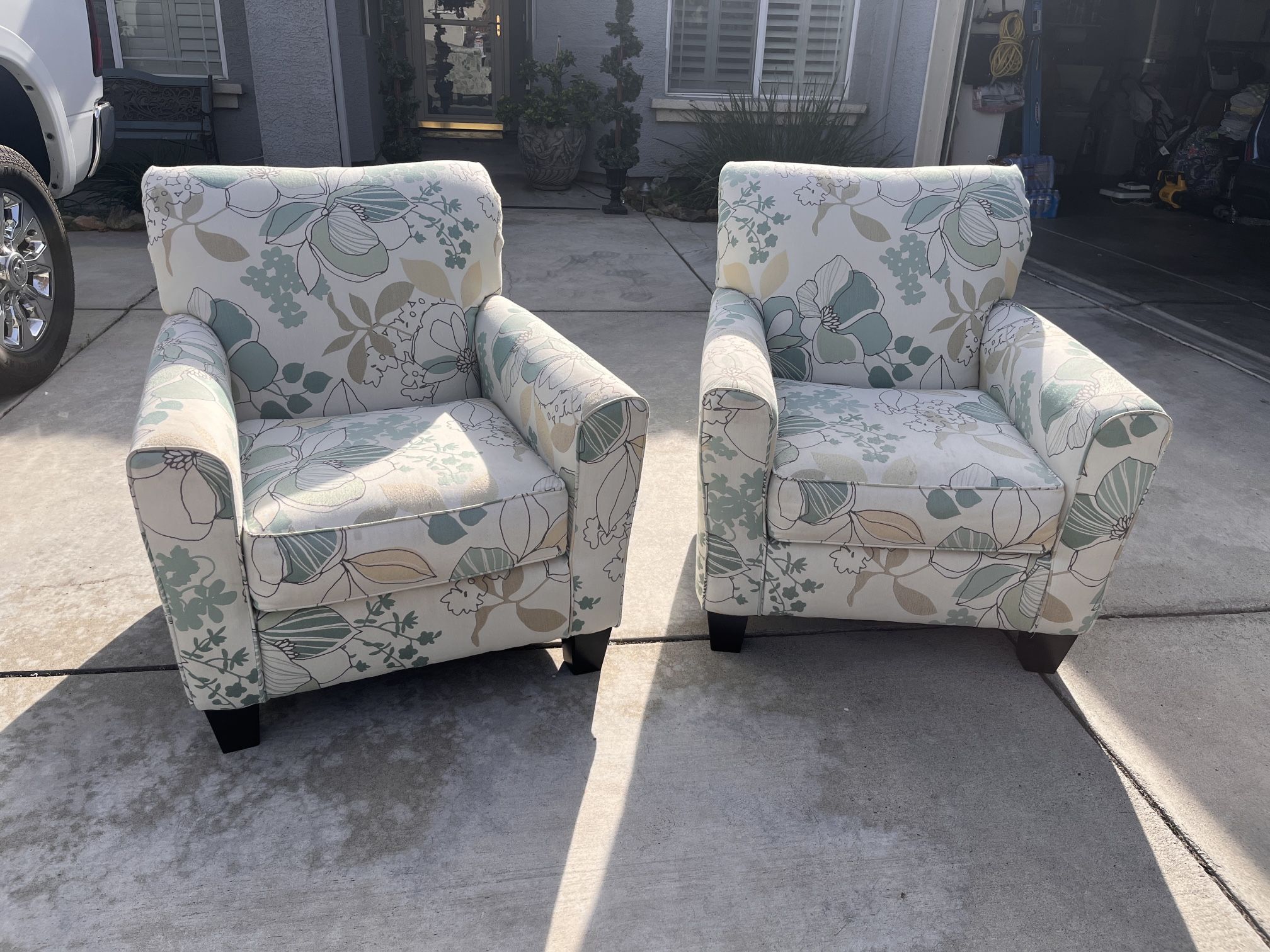 Arm Chairs Matching Pair