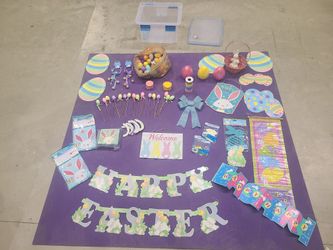 Easter Decor - Plastic Eggs And More