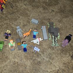 Assorted Minecraft Action Figures