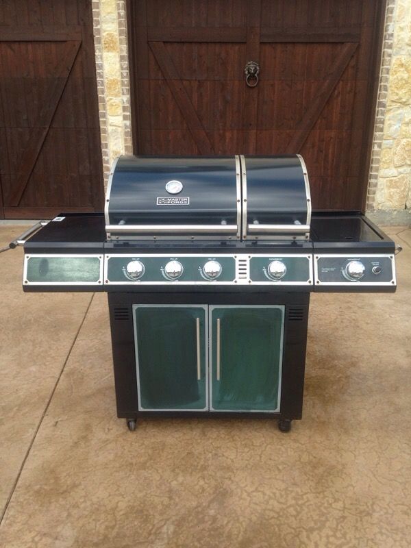 Master Forge 4-Burner Green LP Gas Grill SH3118B