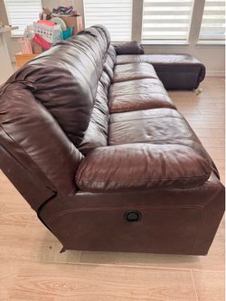 Leather couches