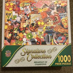 BREAKFAST OF CHAMPIONS Puzzle, 1000-pieces, LIKE NEW
