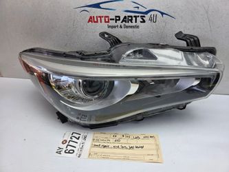 non afs 2018 - 21 - 2022 INFINITI Q50 RIGHT PASSENGER FULL LED HEADLIGHT OEM AY67727