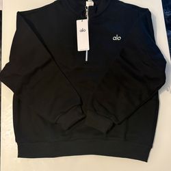 BLACK ALO QUATER ZIP SET