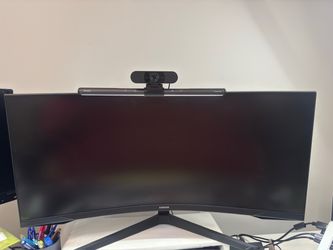 Samsung - 34” Odyssey G5 1000R Curved 1ms 165Hz QHD FreeSync Prem Gaming Monitor - Black