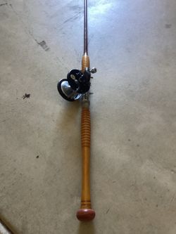 Antique /  Vintage Fishing Rod And Reel